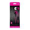 SENTRY HM363 ZIG-ZAGS EAR BUDS WITH IN-LINE MIC PINK BLACK