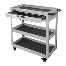 MYOYAY 3 Tier Tool Cart - Tool Cart with Wheels and Utility Drawers up to 450lb Load 3 Tier Rolling Tool Cart Suitable for Auto Repair, Warehouse, Garage, Studio, Garden, etc