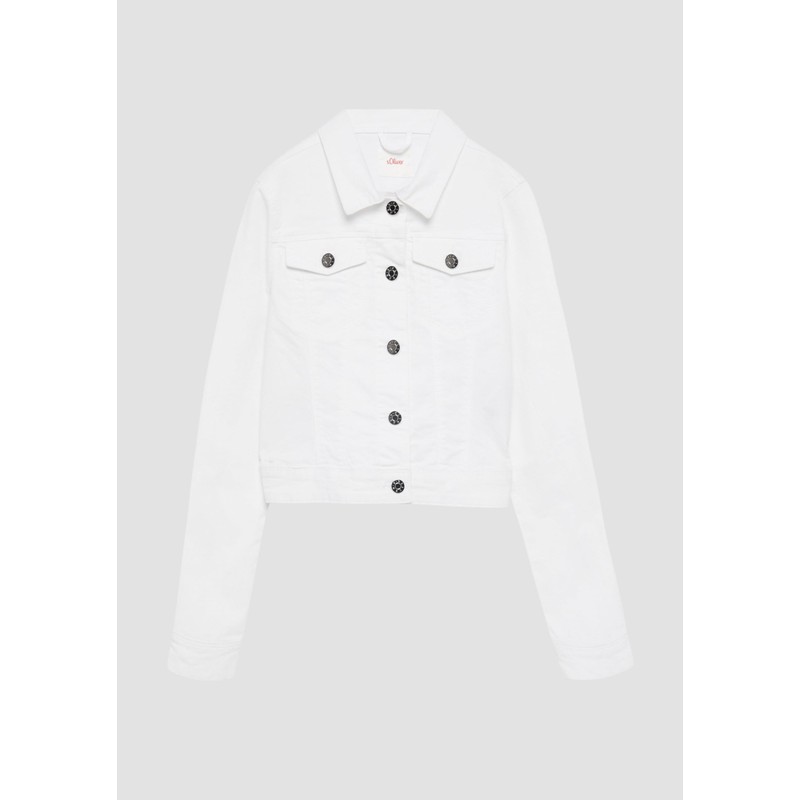 s.Oliver Twill Denim Jacket, White