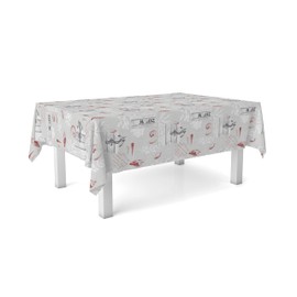 Martina Home Narcea Red Oilcloth Tablecloth 100 x 140 cm