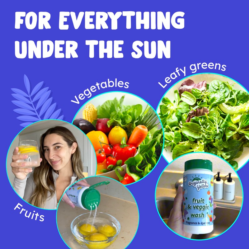 Originally Yellow USA Made Fruit And Vegetable Wash | Food-Grade