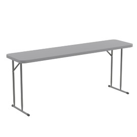 Flash Furniture Kathryn Commercial Grade 6-Foot Gray Plastic Folding Training Table