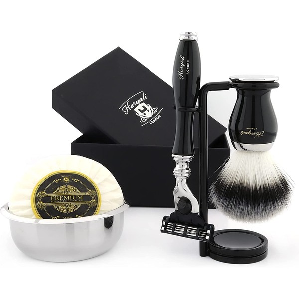 Premium Shaving Kit A Great Gift/Present For Men (Gillette Mach 3 Razor, Brush and Bowl Stand) Brand Box