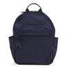Vera Bradley Women's Small Recycled Cotton Bookbag Backpack, Classic Navy
