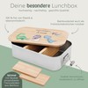wunderwunsch® - Personalisierte Brotdose für Kinder mit Spezial-Druck - Robuste