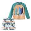 Aisyee Baby Boys Rash Guard Set for Toddler Boys Swim