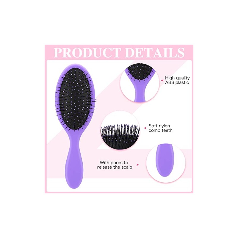 Nuenen 6 Cepillos de Cabello Húmedo para Mujeres Cepillo Desenredante