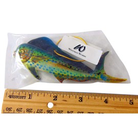 Mahi Mahi Ornament Realistic Fish Christmas Tree Decoration, 4 Inches Long