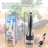Byffoer Fleischhammer, Fleischklopfer Edelstahl Fleischzartmacher, Manueller Steakhammer Professionelle Nadel Fleisch