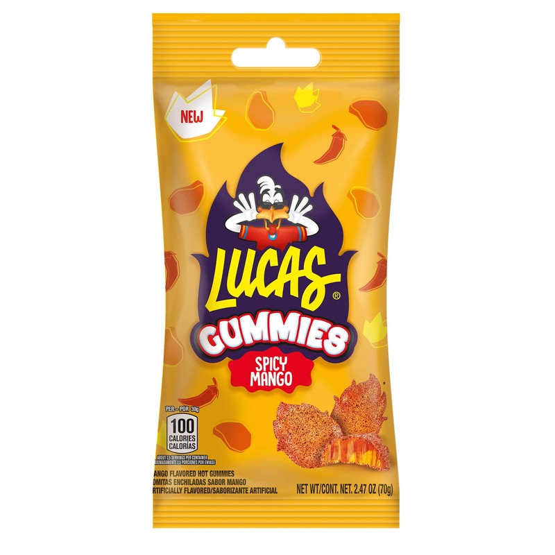 Lucas Spicy Gummies Mango Flavored 12 pack, 29.6OZ