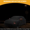 Partuto Car Cover Waterproof All Weather Sun Rain Protection Full