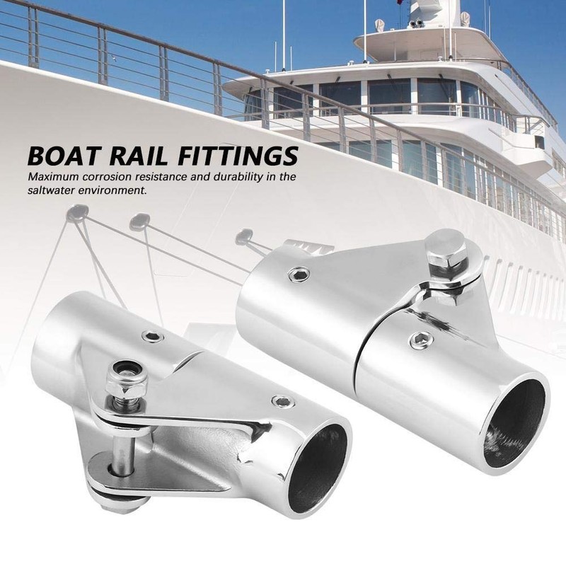Broco Stainless Steel Folding Swivel Connection Boat Rail Pipe Fittings