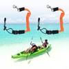 Qaziuy 2Pcak Kayak Paddle Leash, Elastic Kayak Paddle Rope with