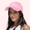 HeyCaps Women's Baseball Cap with Heart-Shaped Embroidery Pattern, Cotton Hat,