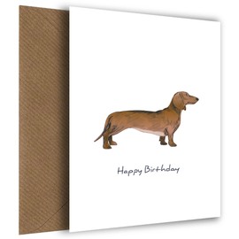 Hey Chimp Delightful Dachshund Birthday Card: A Pawsome Treat for Dog Mums, Dog Dads from Fur-Babies! Spread Joy & Dachshund Love, Dachshund, Birthday Card