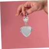 PACKOVE 2Pcs Heart Shaped Compact Keychain Mirror for Women Portable