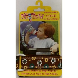 Arrow Plastics No Throw Baby Bottle and Sippy Cup Tether - Pink, Modern, Insulated, Reusable, 1 Count