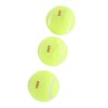 3Pcs Training Tennis Balls 2.6in Chemical Fiber Silicone Accurate Portable