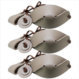 Leather Shepherd Strap Handmade Umbrella Rope Shepherd Strap Thrower Stone Old Style Slingshot Dog Ball Launcher(3packs)