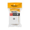 Sanelec 4466 Contacto 2 Entradas USB, Aterrizado con Placa, color