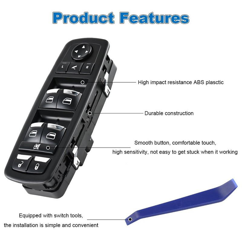 WMPHE Front Door Window Switch Compatible with Maserati Ghibli 3.0L