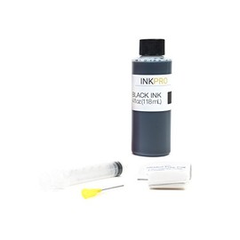 InkPro Premium Black Ink Refill Kit for HP 60, 60XL, 61, 61XL, 62, 62XL, 63, 63XL Cartridges 4oz 118ml