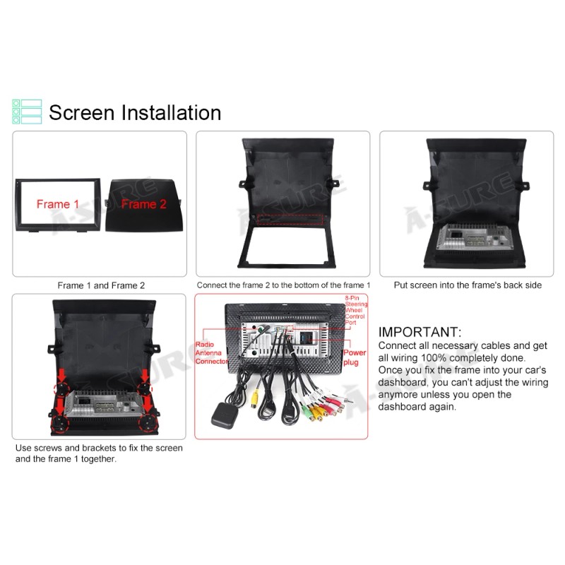 ASURE for Toyota Prius 2004-2009 Android 13 Car Radio Stereo