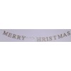 Gisela Graham Gold Glitter Merry Christmas Wooden Garland