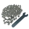 ZDingTech 50pcs 1/4-20 Acorn Cap Nuts,1/4-20 Cap Nuts,Acorn Hex Cap