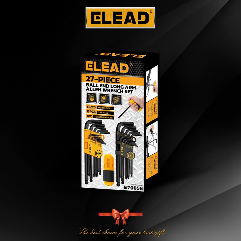 ELEAD Allen Wrench Hex Key Set: Premium 27pcs Durable Hex