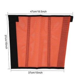 WADY Horse Fly Boots, 4 Pcs Breathable Mesh Fly Boots for Horses, Protective Horse Leg Loose Wraps Horses Shoofly Leggings Horse Mesh Leg Guards Loose Fitting Fly Boots Fine Mesh Fly Boots (Orange)