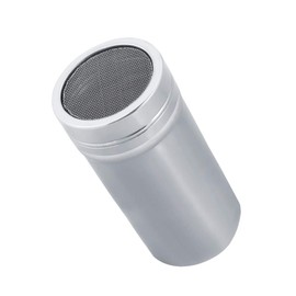 Coctelera de Azúcar en Polvo, Coctelera de Polvo de Cacao de Acero Inoxidable, Tamiz de Malla, Aspersor, Sal, Canela, Latas de Condimento en Polvo con Tapa para Cocinar en La Cocina(L)