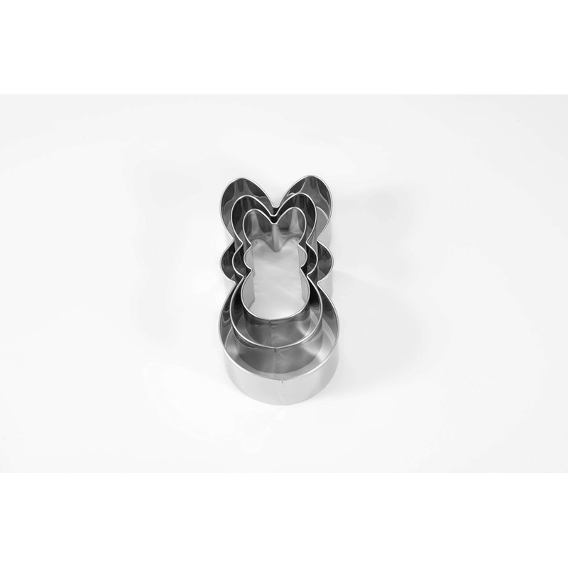 Easter Bunny Cookie Cutter Set -3 Pieces - Stainless Steel