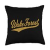 WAKE FOREST NORTH CAROLINA VARSITY SCRIPT SPORTS JERSEY Throw Pillow