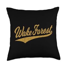 WAKE FOREST NORTH CAROLINA VARSITY SCRIPT SPORTS JERSEY Throw Pillow