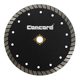 Concord Blades CTW080D10CP 8 Inch Continuous Wide Turbo Teeth Diamond Blade with Cooling Holes