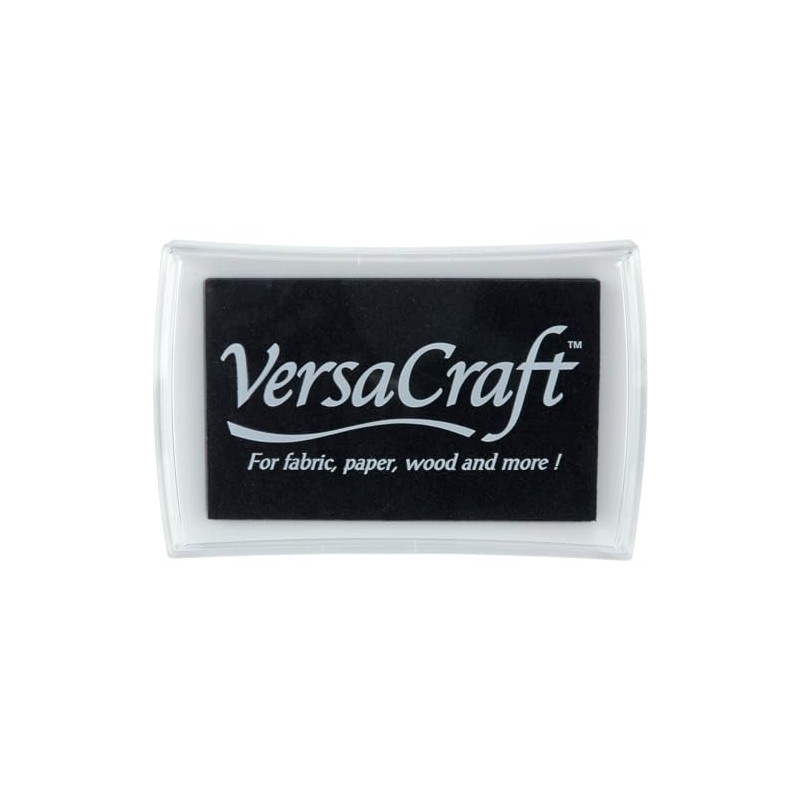 Tsukineko VersaCraft Small Craft Ink Stamp Pad Real Black
