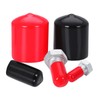 Ohamtes 10PCS ID15mm(19/32") Black PVC Rubber End Caps, Vinyl Flexible