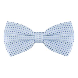 [Allegra K] One-Touch Bow Tie Polka Dot Adult Bow Tie Formal Party Graduation Business, blue (light), Free size