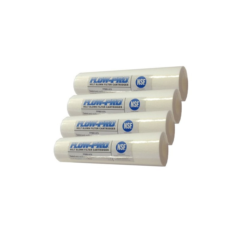 FLOW-PRO 1M-4PK 1-Micron Sediment Water Filter Cartridge, 4-Pack