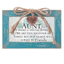 Cottage Garden Aunt Special Bond As Friends Teal Distressed Locket Petite Music Box Plays Edelweiss