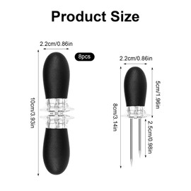 Pack of 16 Corn Skewers Stainless Steel Corn on the Cob Holder Food Skewers Corn Holder Metal Corn Piekser Corn Picks Corn Holder BBQ Bq Corn Holder Stainless Steel Corn Pieker Corn Cob Piekser