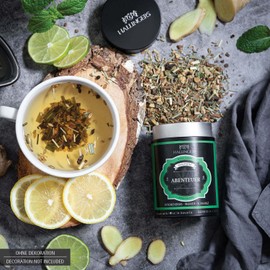 Hallingers Abenteuer - Loose Herbal Tea with Lemongrass, Ginger & Licorice (Tin) - Gift in Summer & as a Perfect Barbecue Gift | Birthday Congratulations Recovery Anniversary Friendship