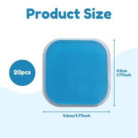 Pack of 2 Gel Pad Abdominal Muscle Trainer Electric, Ems Gel Pads, Gel Pads, Em 59 Gel Pads for Training Device Ems Pads, Training Device Slimming Belt Electric Abdominal Trainer Device Replacement