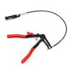 Flexible Wire Hose Clamp Plier Steel RustProof Red Black Automobile