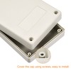 sourcing map Waterproof Junction Box 125x80x32mm ABS for Electrical Project