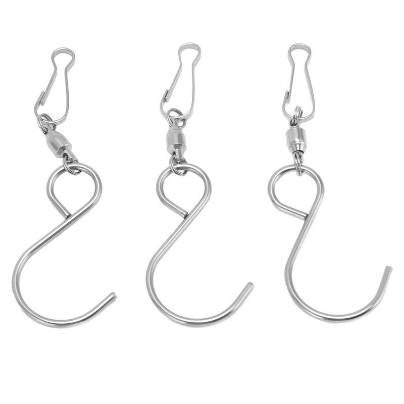 20pcs Wind Spinner S Hook Clips 360 Degree Rotation 304
