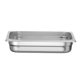 HENDI Gastronorm Container, Temperature Resistant from -40° to 300°C, Hot Air Oven, Fridge and Freezer, Chafing Dishes, Bain Marie, Stackable, 4L, GN 1/2, 325 x 265 x (H) 65 mm, Stainless Steel 18/10