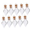 ORFOFE 30pcs Water Drop Shaped DIY Wishing Bottles with Cork