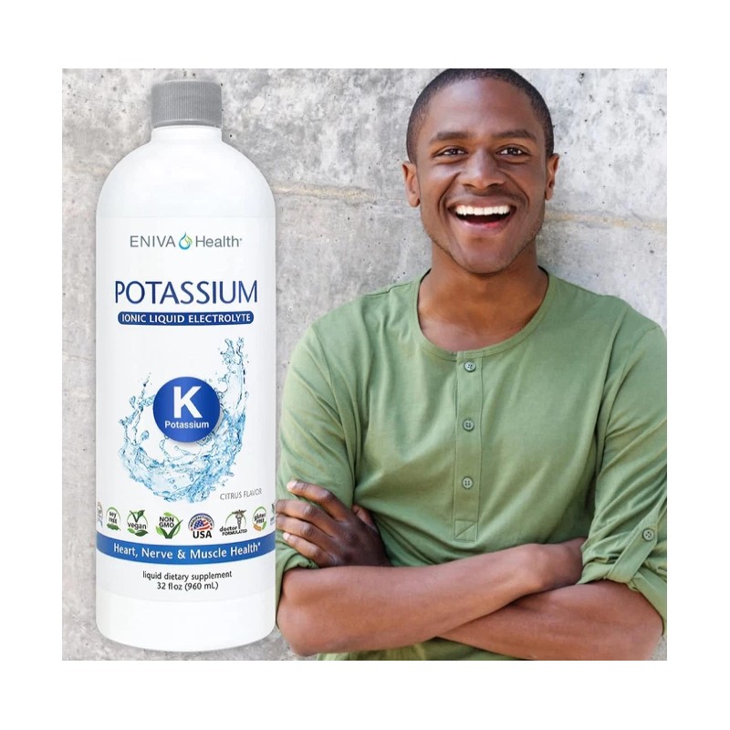 eniva ✨ Eniva Liquid Ionic Potassium 600mg Electrolyte Support 32oz